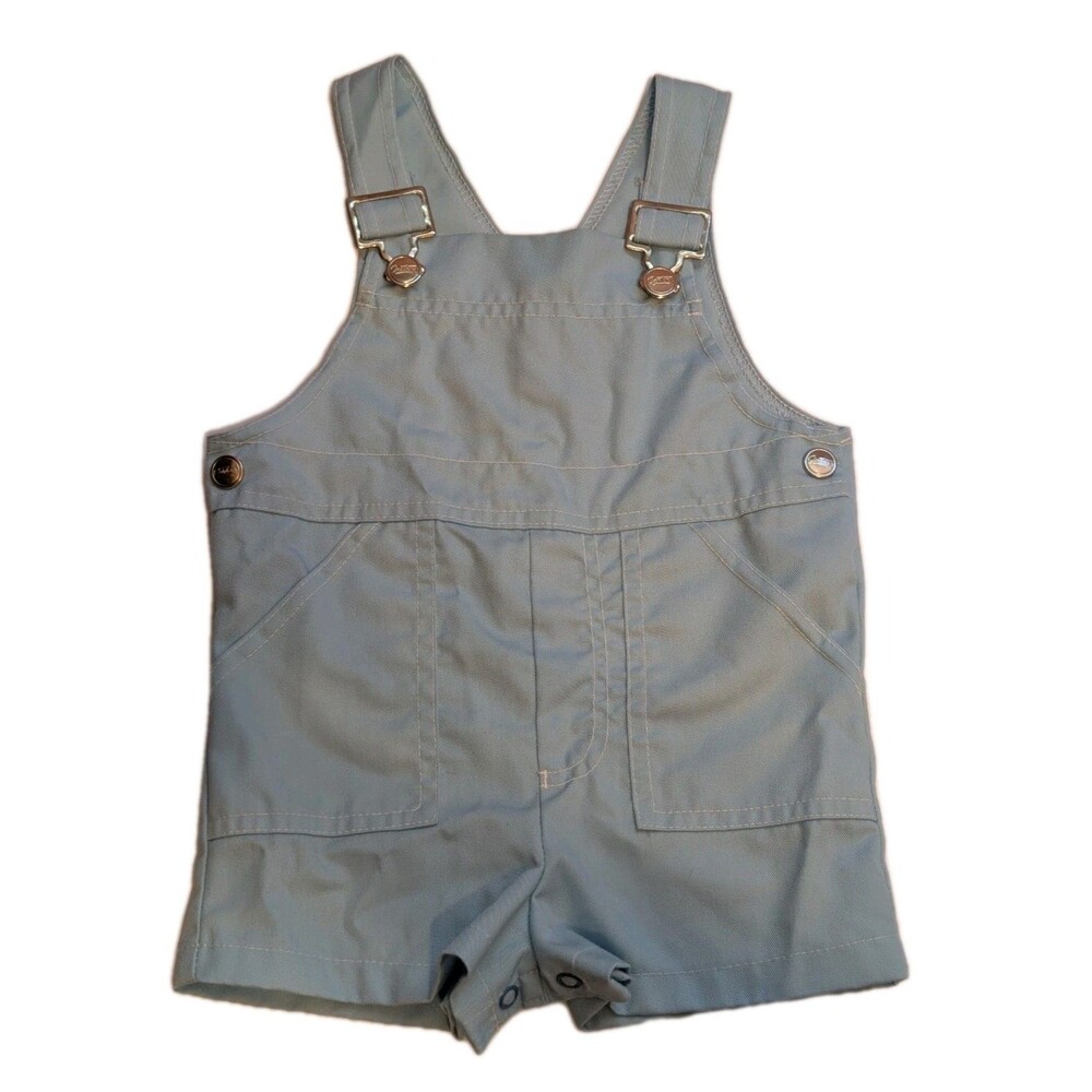Vintage Carter’s Baby Boy's Overalls Size 24 Months Light Blue 27-29 Lbs EUC USA